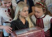 Kolomyja - rozdávání balíčků